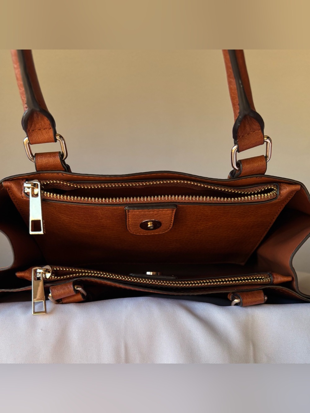 Aldo Brown Leather Tote Bag - Picture 10 of 10